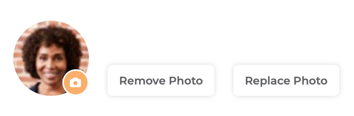 Profile Photo uploader with the avatar preview and remove control